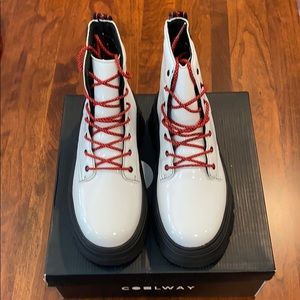 FREE PEOPLE Platform High-top Shoes, White